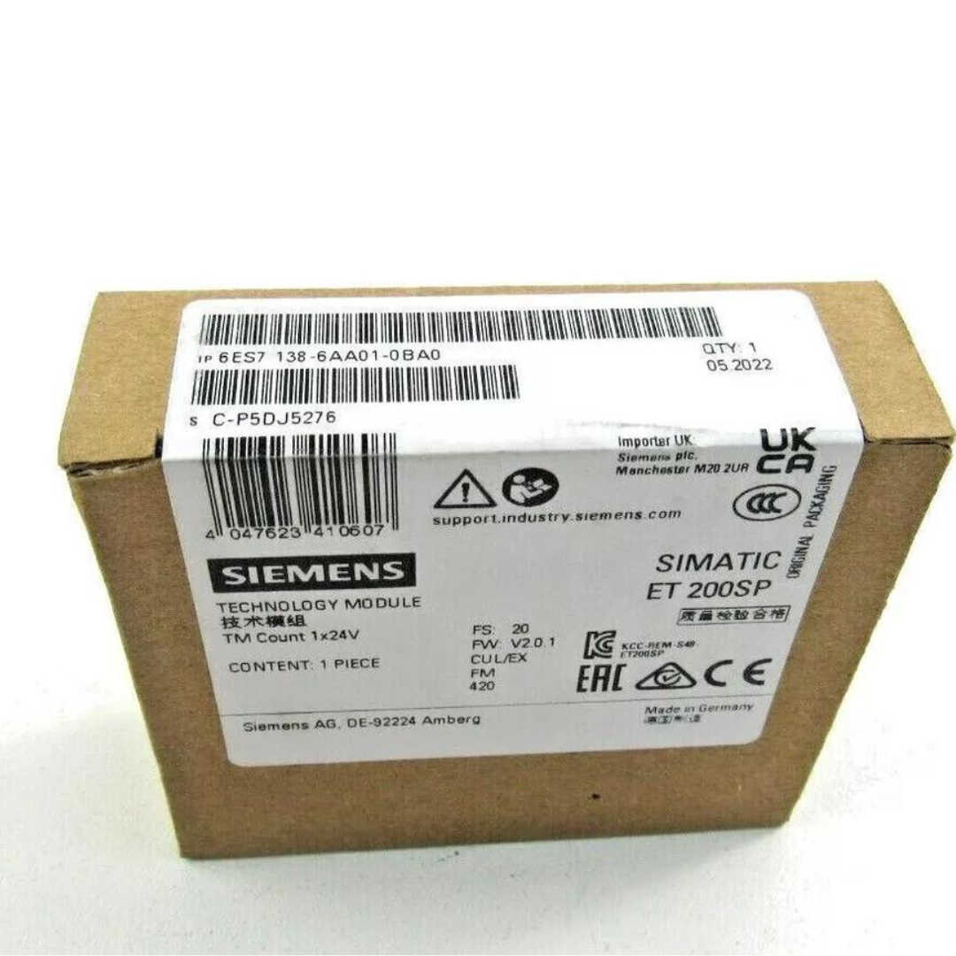 6ES7138-6AA01-0BA0 | Siemens SIMATIC ET200SP Counter Module, 1x 24VDC