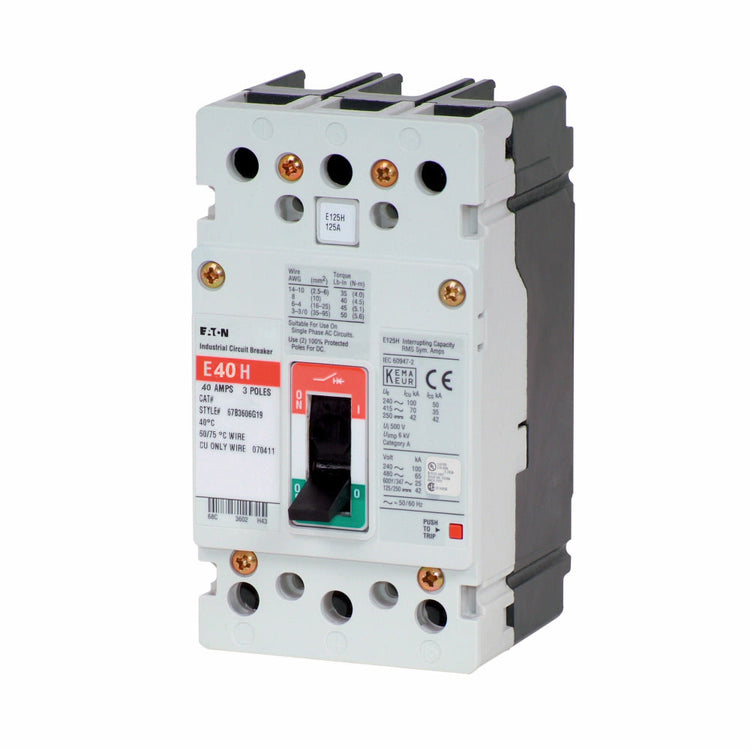 EGH3040FFB | Eaton 3 Pole Circuit Breaker