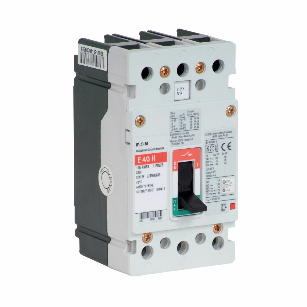 EGH3040FFB | Eaton 3 Pole Circuit Breaker