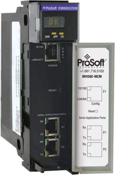 MVI56E-MCM | Allen-Bradley ProSoft Technology Modbus Master/Slave Enhanced Comm Module