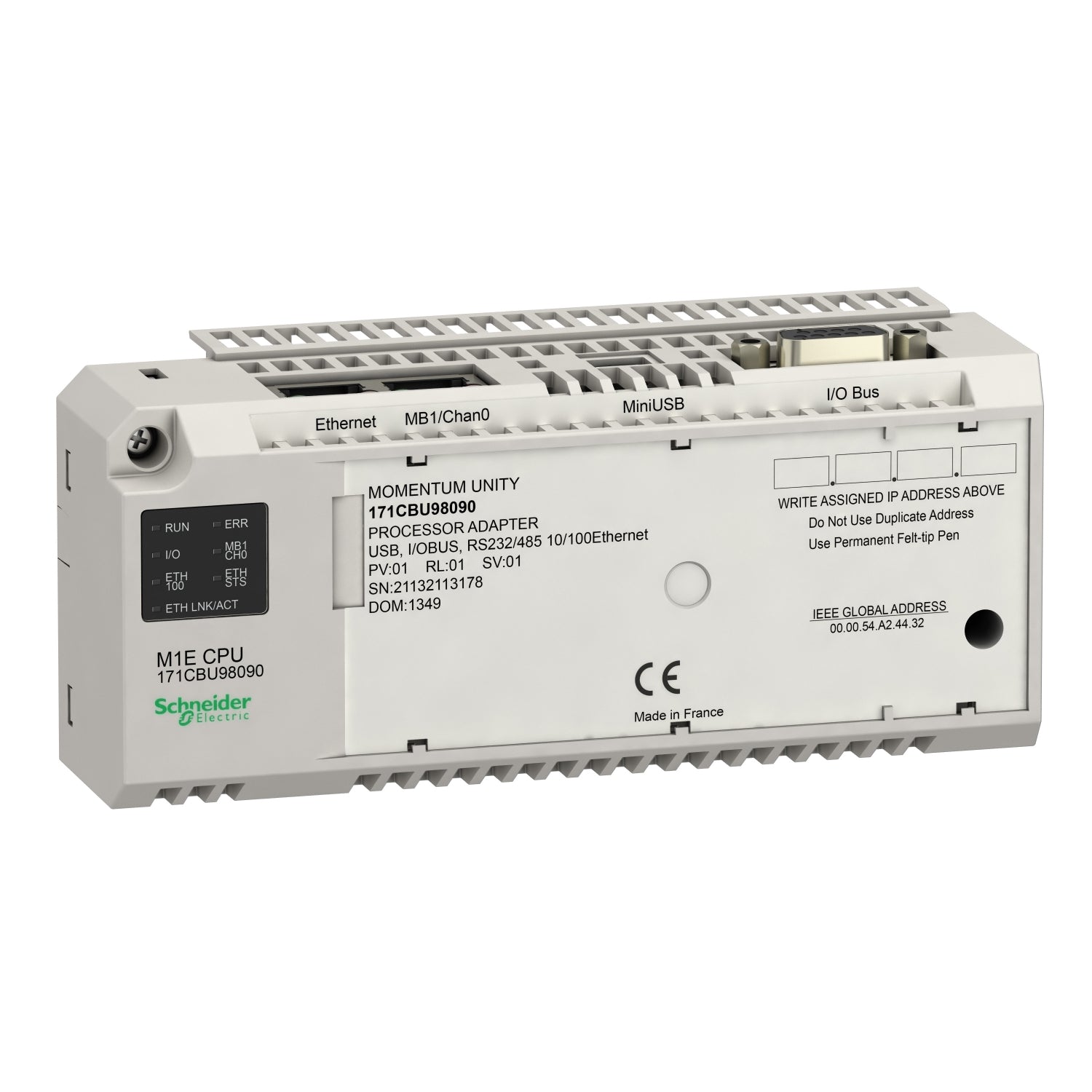171CBU98090 | Schneider Electric Unity M1E Processor