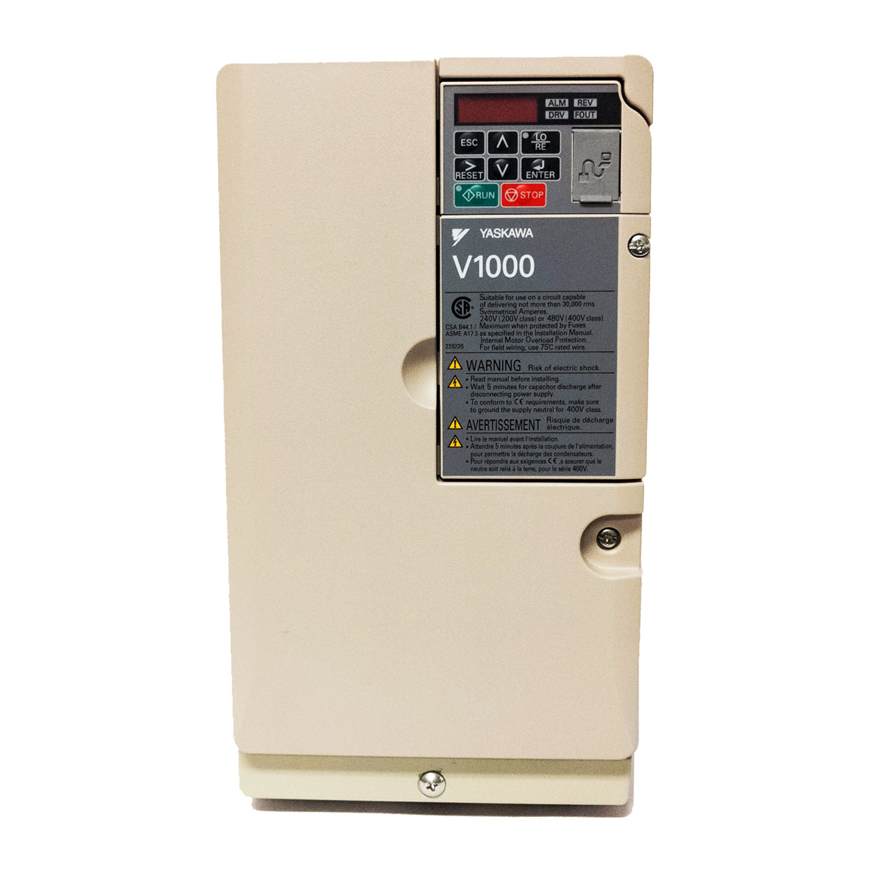 CIMR-VU4A0031FAA | Yaskawa | AC Drive 15 hp 11.2 kW