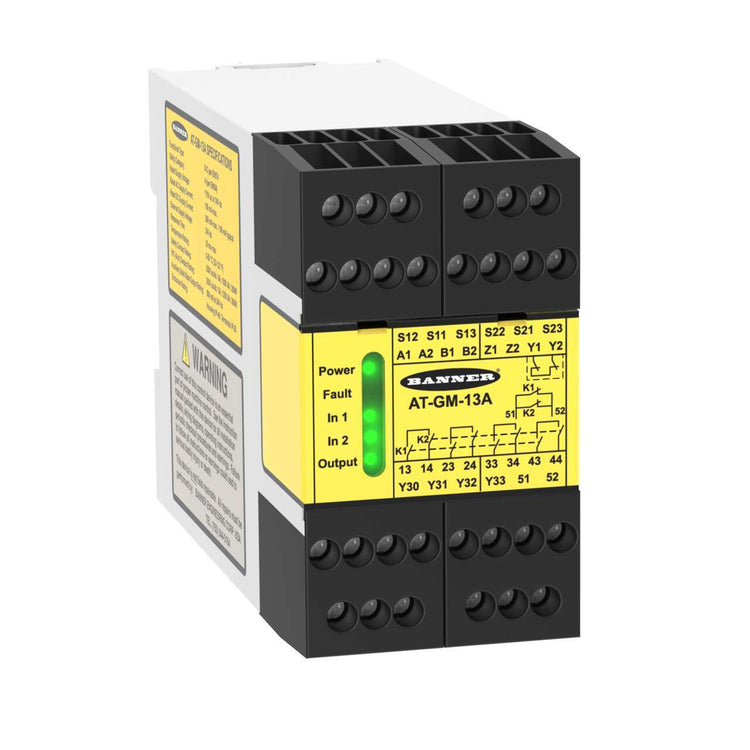 AT-GM-13A | Banner Safety Relay Module for Two-Hand Control Buttons
