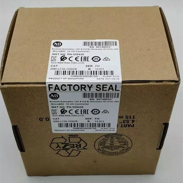 2080-LC30-10QWB | Allen-Bradley Micro830 Controller 6-In 24V AC/DC, 4-Out Relay