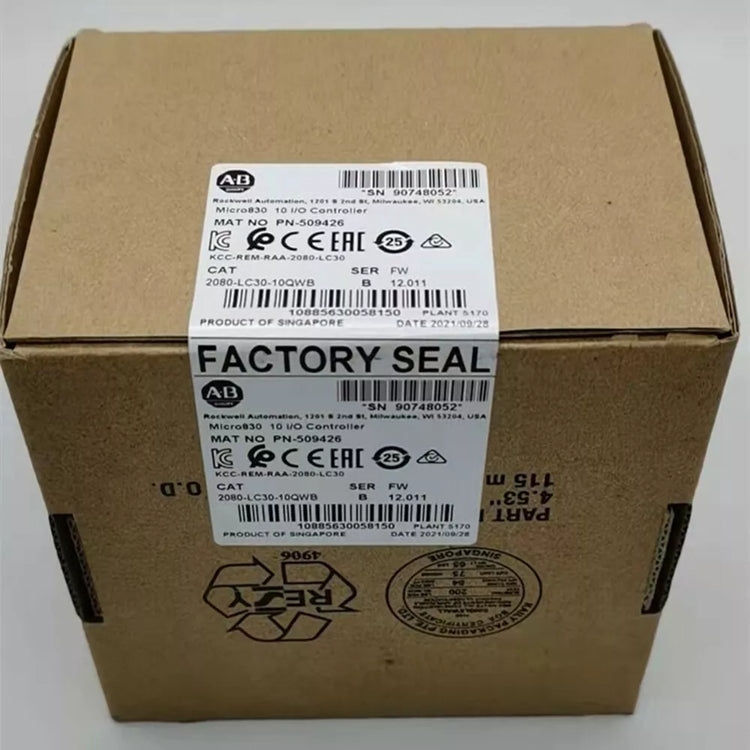 2080-LC30-10QWB | Allen-Bradley Micro830 Controller 6-In 24V AC/DC, 4-Out Relay