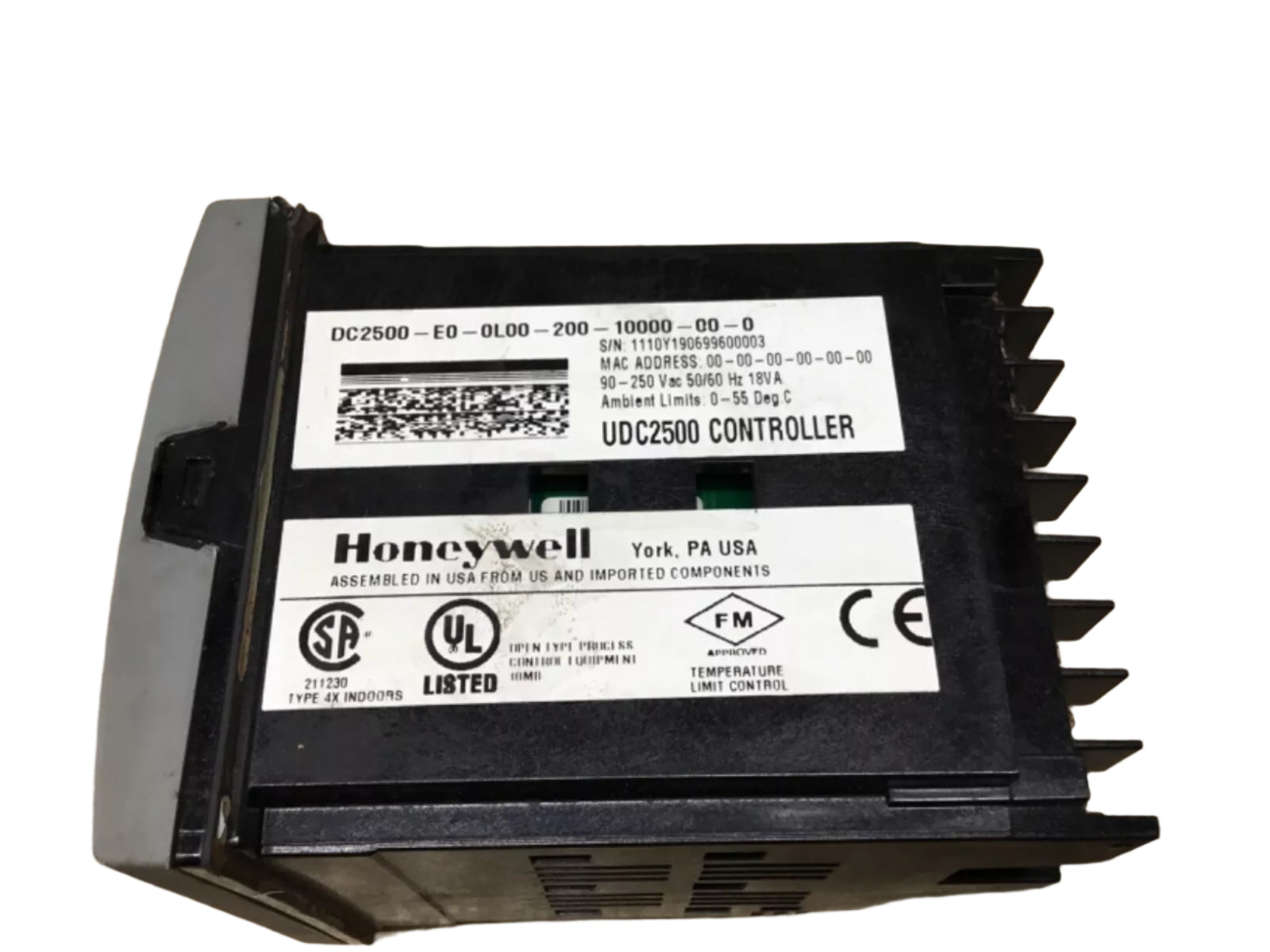 DC2500-E0-0L00-200-10000-00-0 | Honeywell UDC2500 Universal Temperature Controller