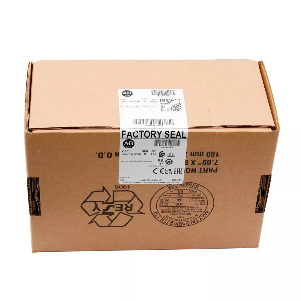 2080-LC50-24QBB | Allen-Bradley Micro850 Controller, 14 AC/DC In, 10 Source Out