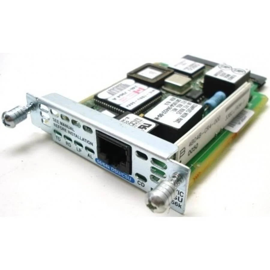 HWIC-1DSU-56K4 | Cisco 1-Port 4-Wire 56/64kbps CSU/DSU WAN Interface Card