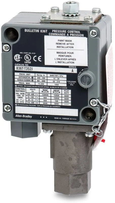 836T-T352J | Allen-Bradley Pressure Control Switch