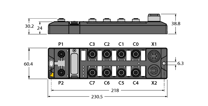 TBEN-L5-16DXP | Turck Industrial Ethernet Digital Output I/O Module