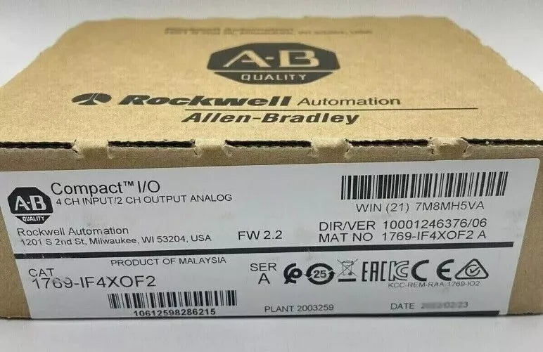 1769-IF4XOF2 | Allen-Bradley CompactLogix High Speed 4 In/2 Out Analog Module