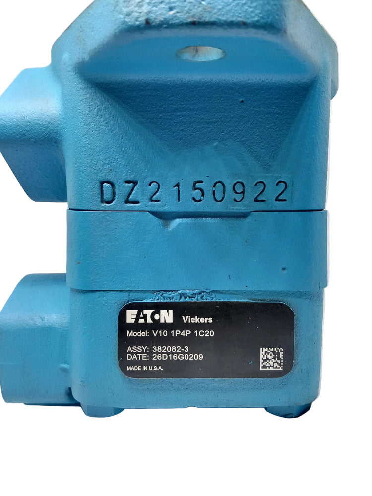 Vickers by Danfoss 382082-3 V10 Fixed-Displacement Hydraulic Vane Pump With Keyed Shaft and Threaded Ports