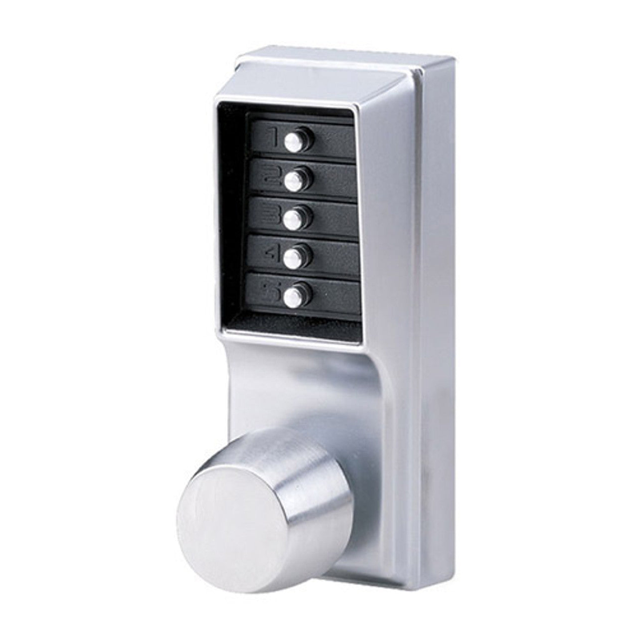1011-26D-41 | Kaba Simplex Mechanical Pushbutton Lock (Curved Lever, ASA Strike, LH)