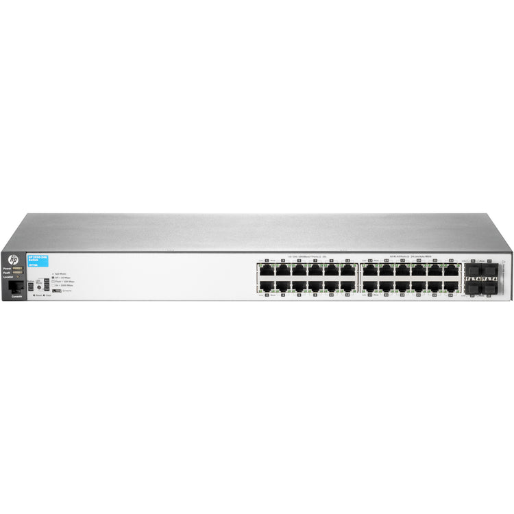 2530-24G | HP Networking 24x 1GB PoE+ RJ-45 4x 1GB SFP Switch