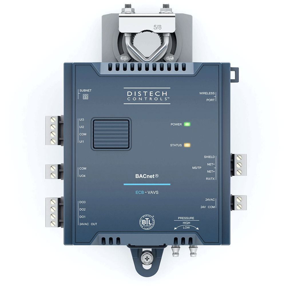 Distech Controls ECB-VAVS BACnet Programmable Variable Air Volume Room Controller