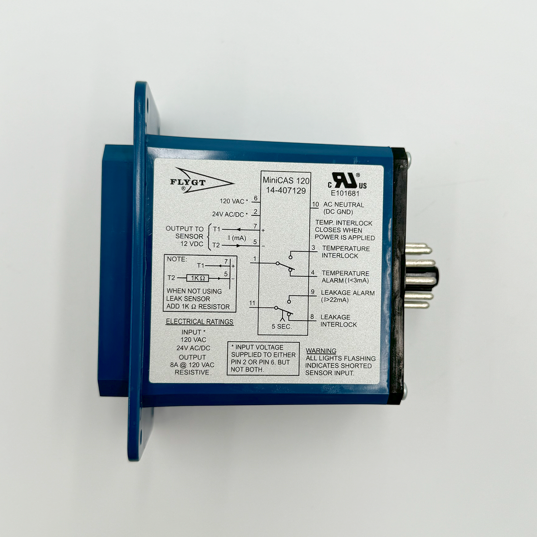 Minicas Relay Xylem Flygt 14-407129 MiniCAS Pump Monitor | Ships Overnight