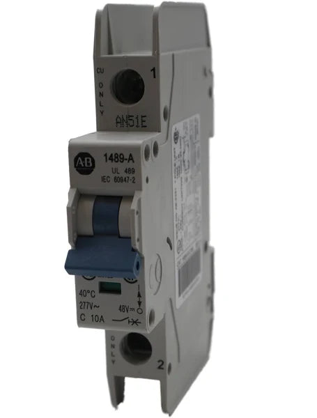 1489-A1C100 | Allen-Bradley Miniature Circuit Breaker 1 Pole, 10A, 277VA