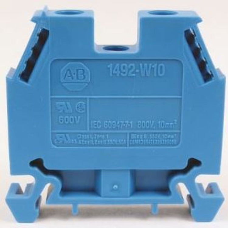 1492-W10 | Allen-Bradley Single-Circuit Screw Terminal Block, Gray