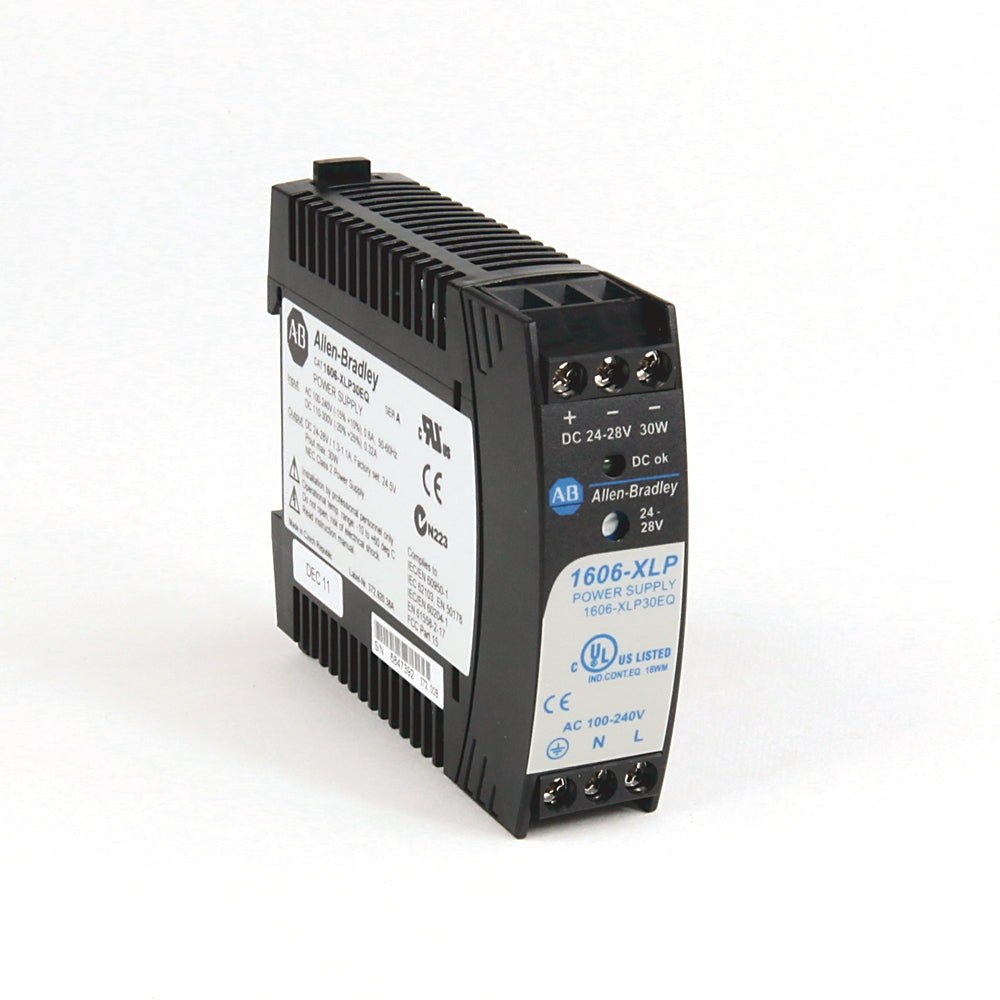 1606-XLP30E | Allen-Bradley Compact 30W DIN Rail Power Supply, 24–28V DC Output