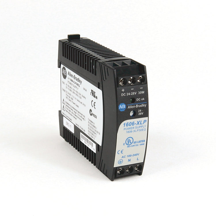 1606-XLP30E | Allen-Bradley Compact 30W DIN Rail Power Supply, 24–28V DC Output