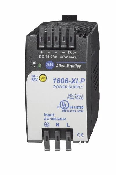 1606-XLP50E | Allen-Bradley AC/DC Compact Power Supply 50W 24-28V 120/230VAC Input