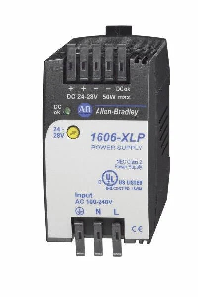 1606-XLP50E | Allen-Bradley | AC/DC Compact Power Supply 50W 24-28V 120/230VAC Input
