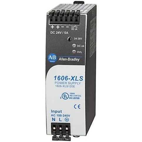 1606-XLS120E | Allen-Bradley AC/DC Performance Power Supply 24-28VDC 120W 120/230V