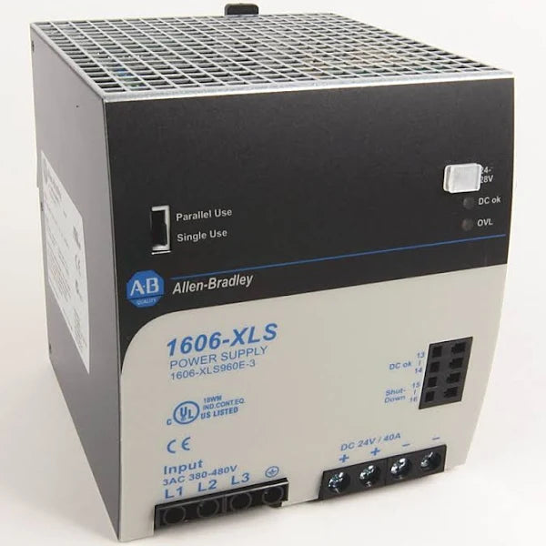 1606-XLS960E-3 | Allen-Bradley Power Supply, 480V AC 3PH, 24V DC, 960W