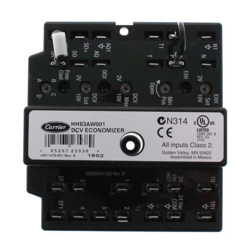 Carrier HH63AW001 Economizer Control Module for Modulating Dampers and Demand-Controlled Ventilation