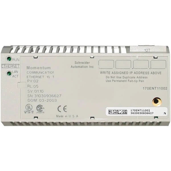 170ENT11001 | Schneider Electric MOMENTUM ETHERNET COMM ADAPTER,V2.0