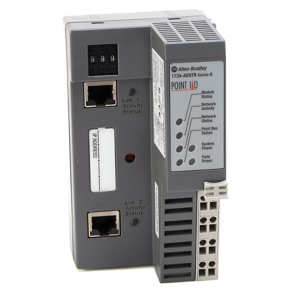 1734-AENT | Allen-Bradley EtherNet/IP TP Media I/O Adapter 24V DC, Series B