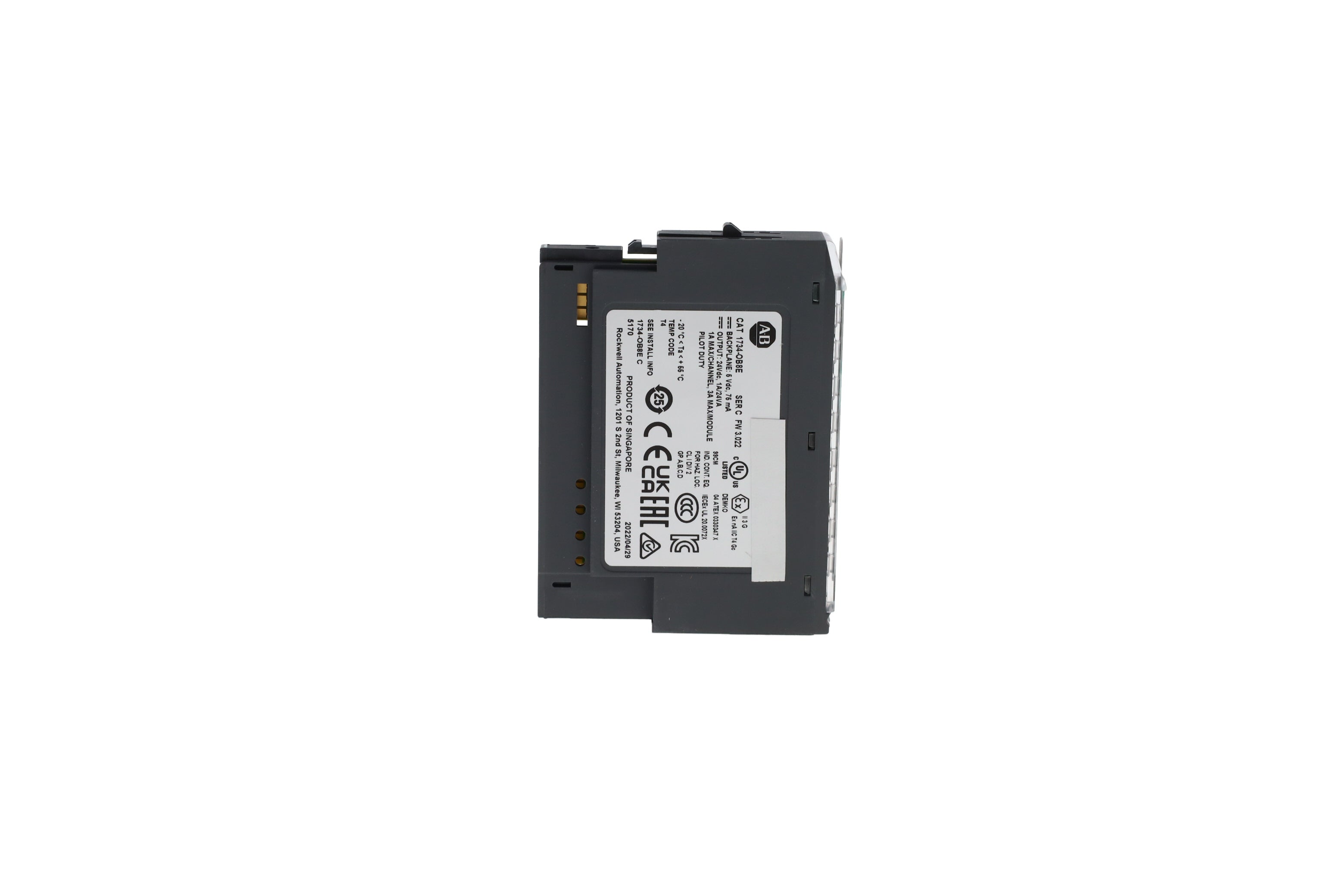 thumbnail image 2 of New Sealed Allen-Bradley 1734-OB8E Ser C Point I/O 8-Point Output Module – 1734OB8E 2 of 3