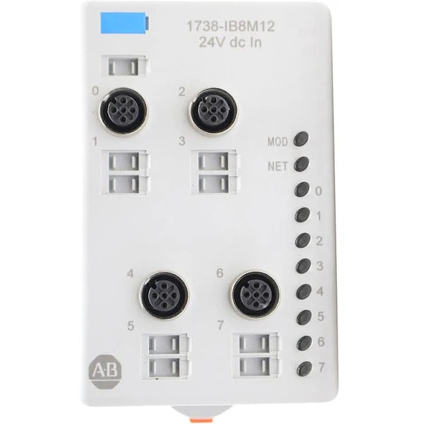 1738-IB8M12 | Allen-Bradley ArmorPoint 24VDC 8 Sink Inputs with M12 Connectors