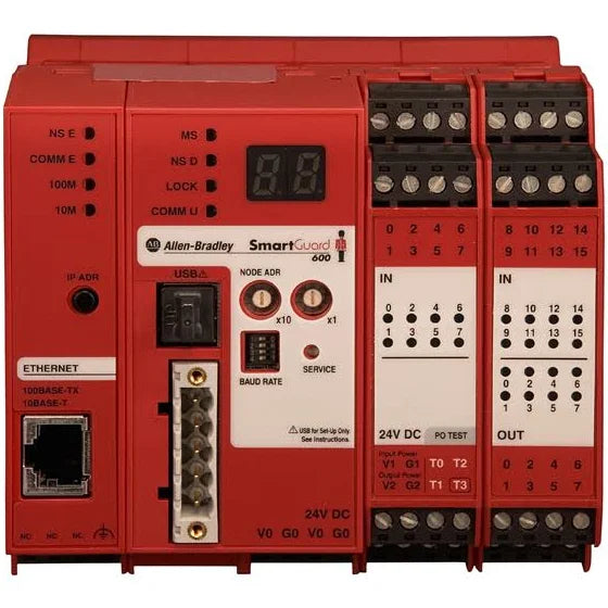 1752-L24BBBE | Allen-Bradley SmartGuard 600 Safety Controller DeviceNet ENet/IP