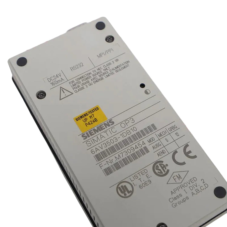 Siemens 6AV3503-1DB10 SIMATIC HMI OP3 Operator Panel