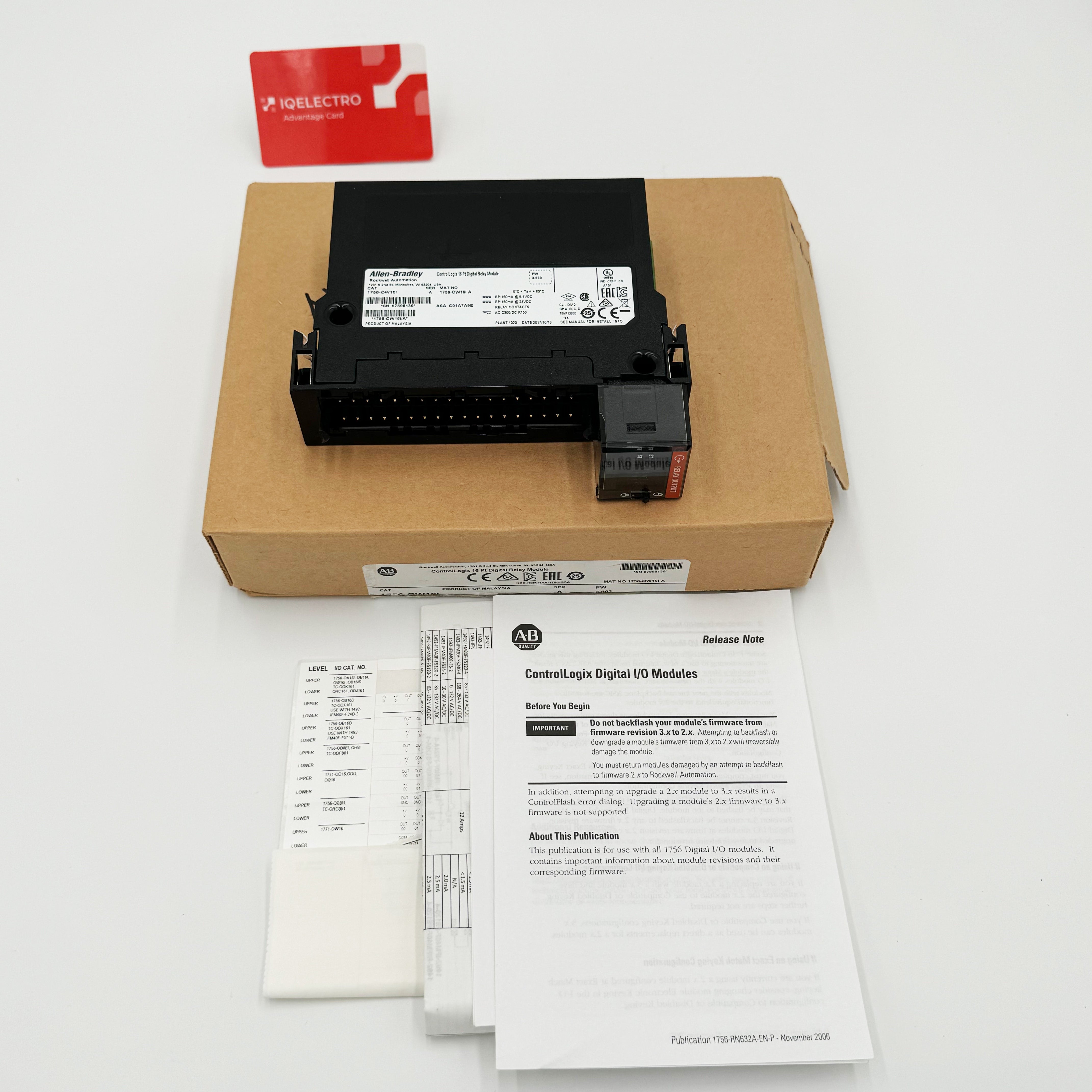 1756-OW16I | Allen-Bradley ControlLogix Isolated Relay Output Module 16-Points