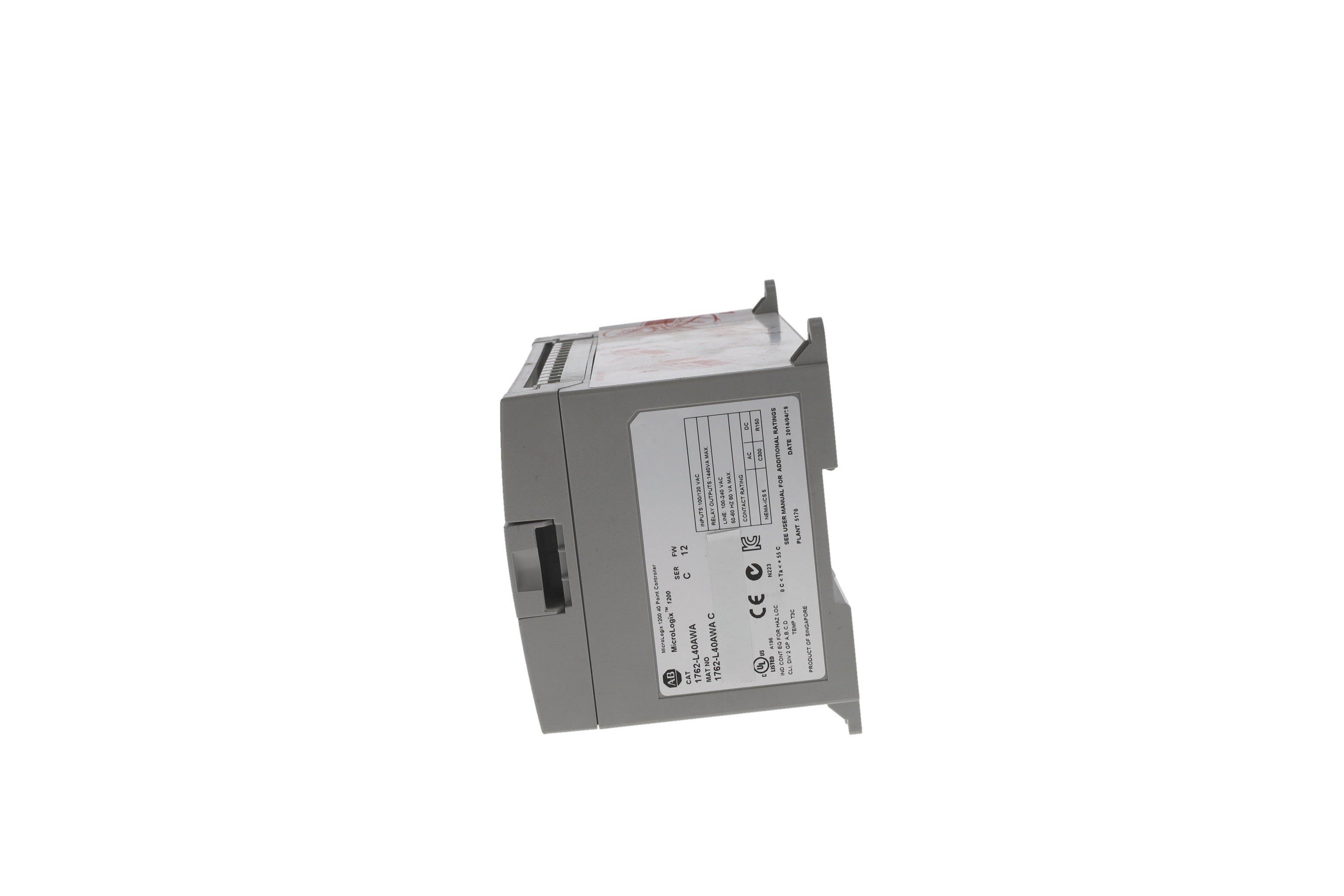 1762-L40AWA | Allen-Bradley MicroLogix 1200 120/240VAC 24-In Digital/16-Out Relay