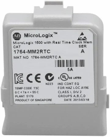 1764-MM2RTC | Allen-Bradley MicroLogix 1500 16 KB Memory Module with RTC