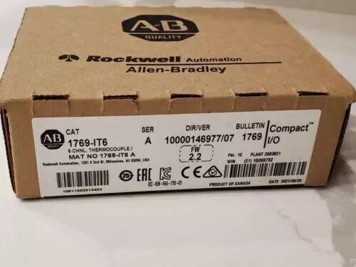 1769-IT6 | Allen-Bradley CompactLogix 6 Channel Thermocouple/Mv Input Module