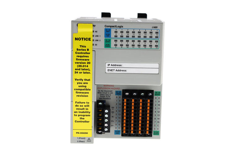 1769-L16ER-BB1B | Allen-Bradley CompactLogix 5370 Ethernet Controller, 384KB