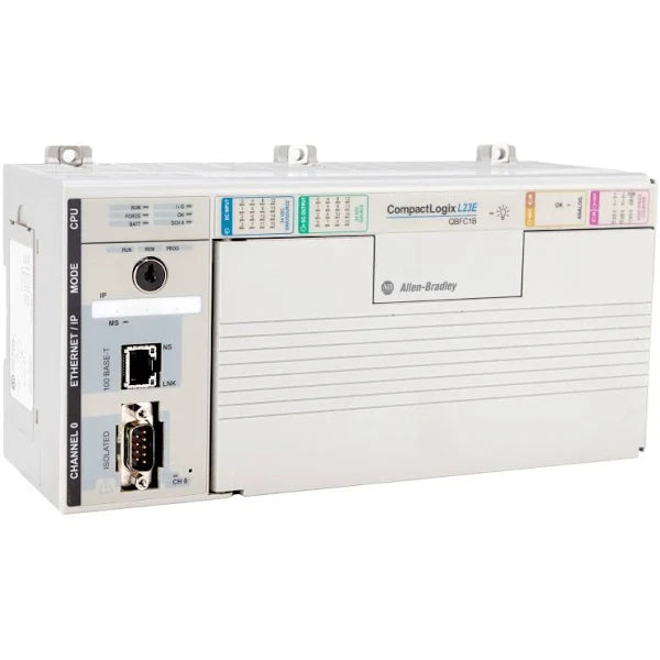 1769-L23E-QBFC1B | Allen-Bradley 1769 CompactLogix Packaged Controller, EtherNet/IP, RS-232, 512KB Memory, 24V DC