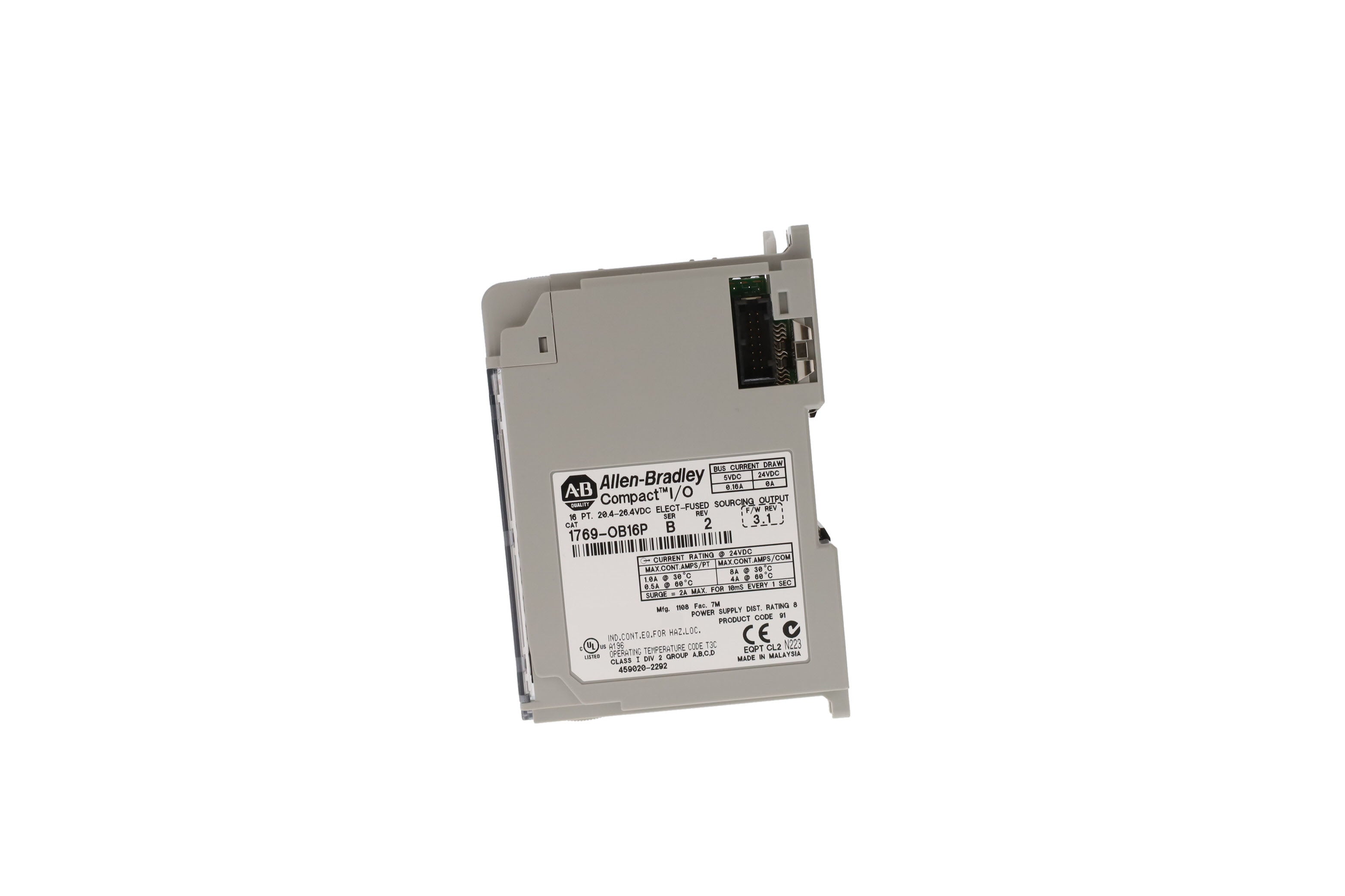 1769-OB16P | Allen-Bradley CompactLogix 16-P 24VDC Fused Sourcing Output Module