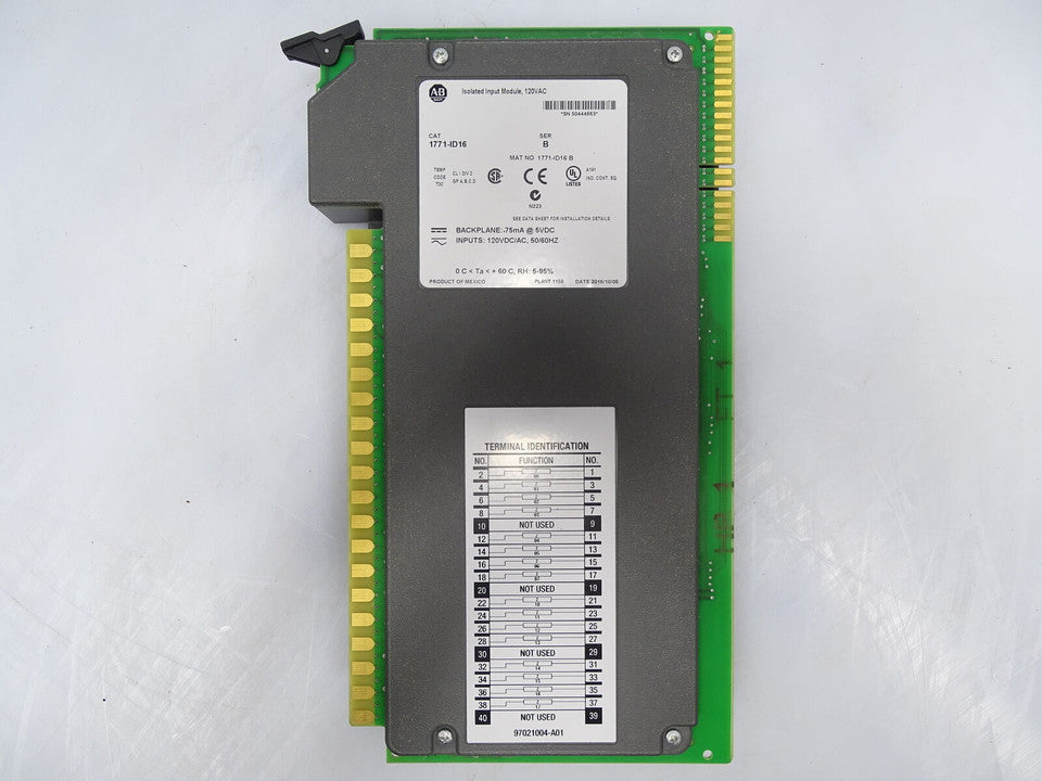 1771-ID16  | Allen-Bradley PLC-5 Digital Input, 120V AC/DC, 16 Input, Isolated