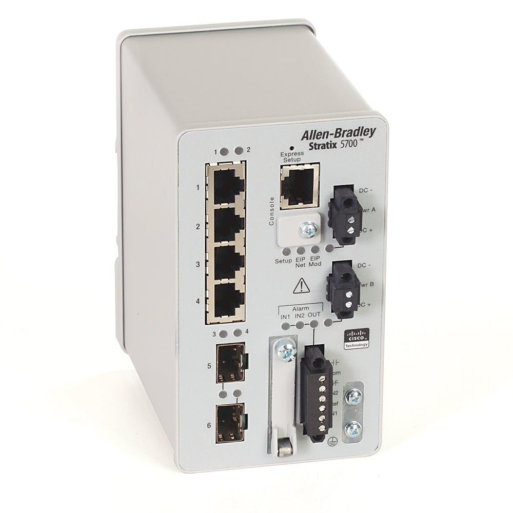 1783-BMS06SA | Allen-Bradley Stratix 5700 Ethernet Switch, 4-Port FE & 2-SFP