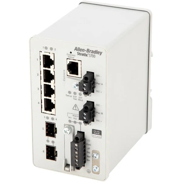 1783-BMS06SL | Allen-Bradley Stratix 5700 Ethernet Switch, 6-Port w/2-SFP