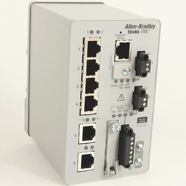 1783-BMS06TA | Allen-Bradley Stratix 5700 Ethernet Switch, 6-Port FE