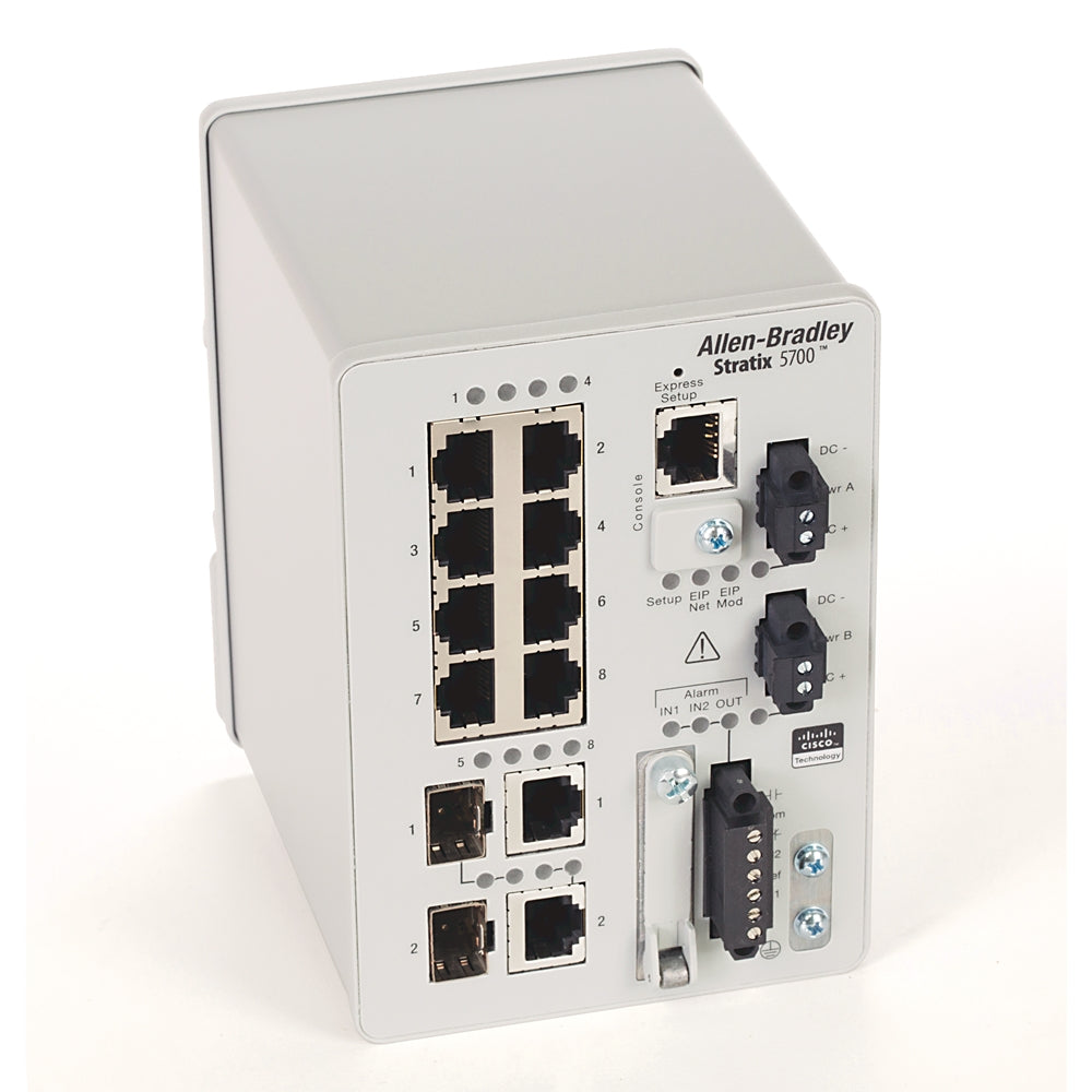 1783-BMS10CGA | Allen-Bradley Stratix 5700 Ethernet Switch, 10-Port w/2-SFP