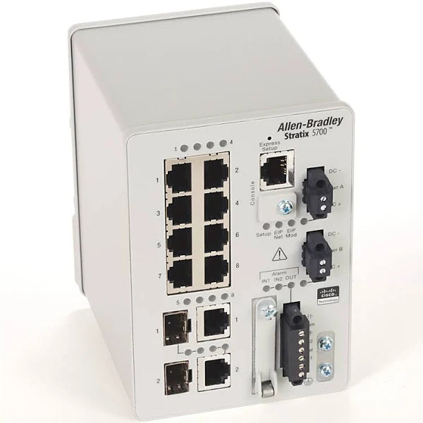 1783-BMS10CGN | Allen-Bradley Stratix 5700 Ethernet Switch, 10-Port w/2-SFP
