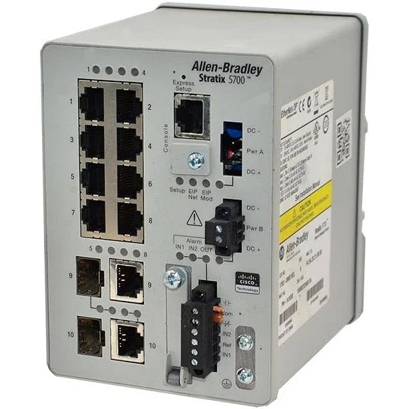 1783-BMS10CL | Allen-Bradley Stratix 5700 Ethernet Switch, 10-Port w/2-SFP
