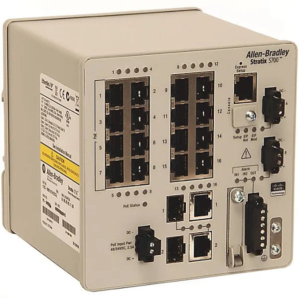 1783-BMS12T4E2CGP | Allen-Bradley | Stratix 5700 Managed Switch, 18-Port w/4-PoE